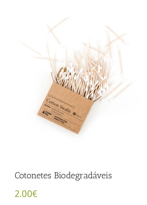 App Cotonetes biodegradáveis 