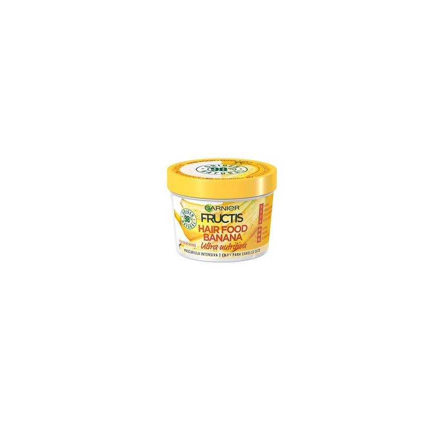 Belleza Garnier Fructis Hair Food Mascarilla Capilar 3 en 1 Banana Nutritiva para