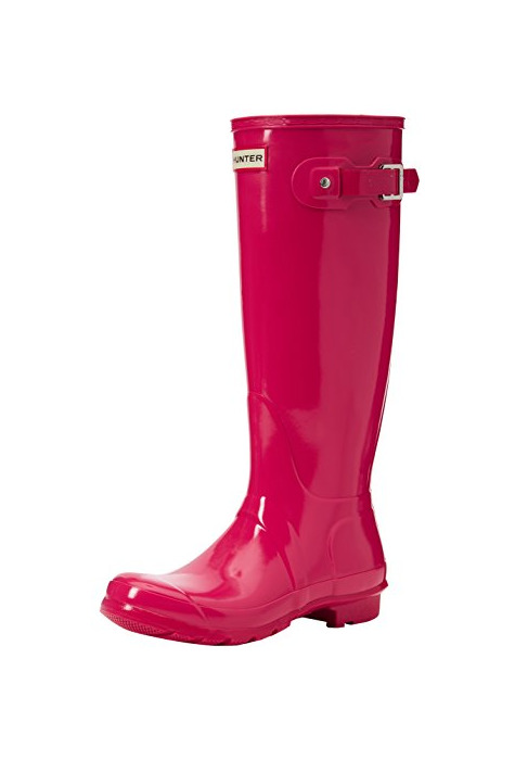 Fashion Hunter High Wellington Boots, Botas de Agua para Mujer, Rosa