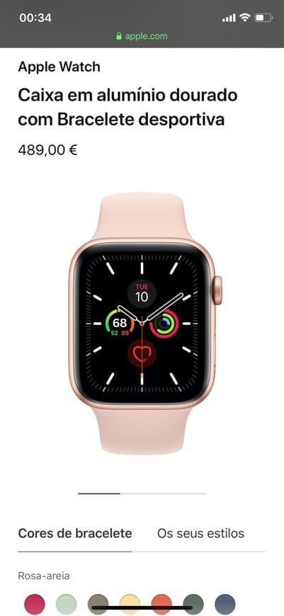 Producto Apple Watch series 5 