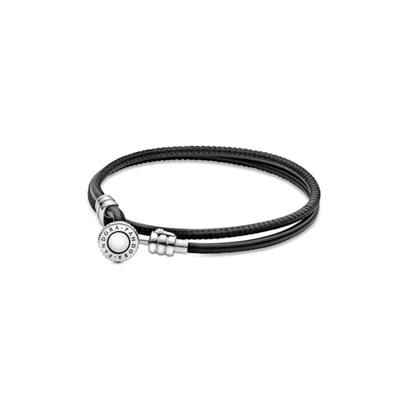 Producto Pulseira de crouro preto dupla volta