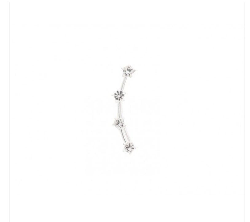 Moda BRINCO PRATA EARCUFF BRILHANTE