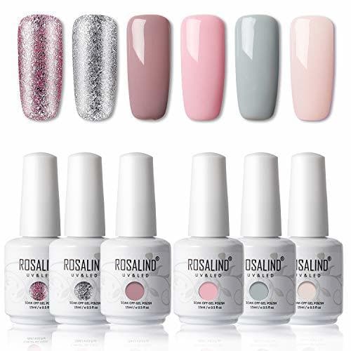 Belleza ROSALIND 15ml Esmaltes Semipermanentes de Uñas en Gel UV LED