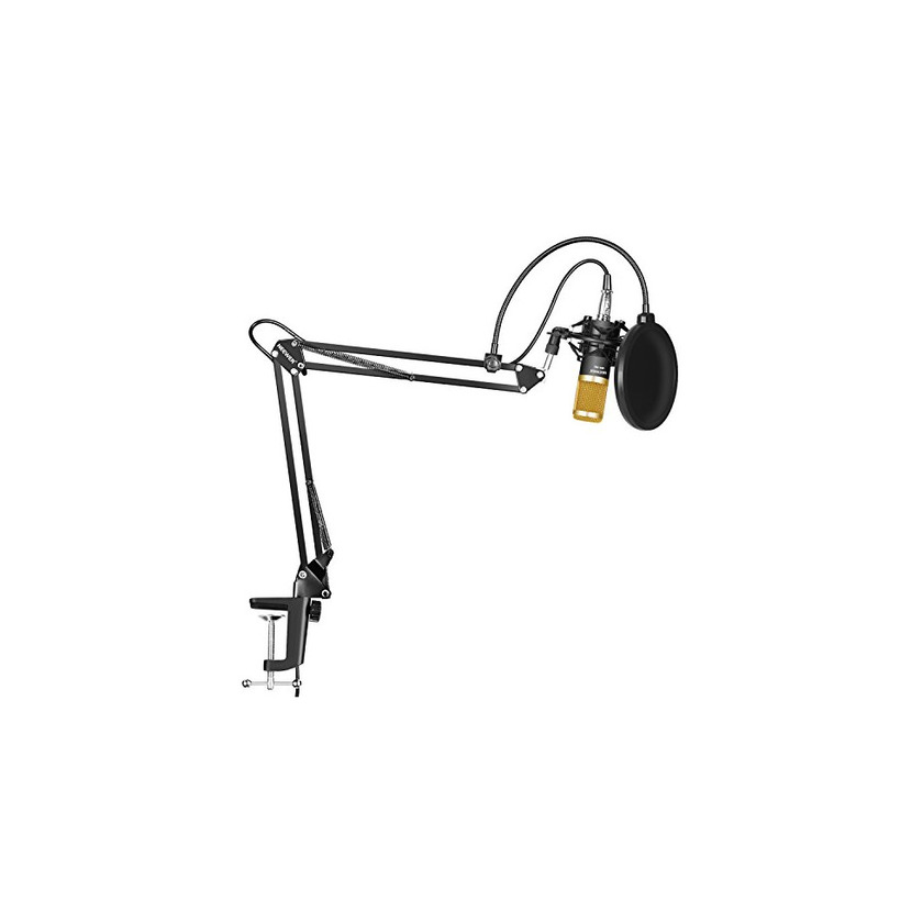 Electrónica Neewer NW-800 Micrófono Condensador Profesional Estudio y NW-35 Micrófono Grabación Ajustable Suspensión