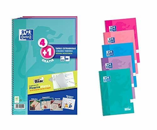 Producto Oxford Pack 4+1 Cuadernos Fº Te School Write&Erase 80H 4X4 Surtido Tendencia