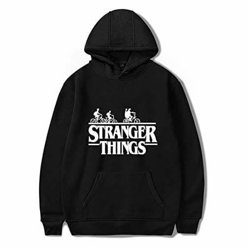 Fashion Hombre Mujer Stranger Things Sudaderas con Capucha Hip Hop Deportes Casual Alfabeto