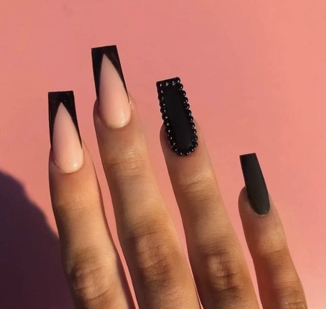 Fashion Dark Nails Matte 