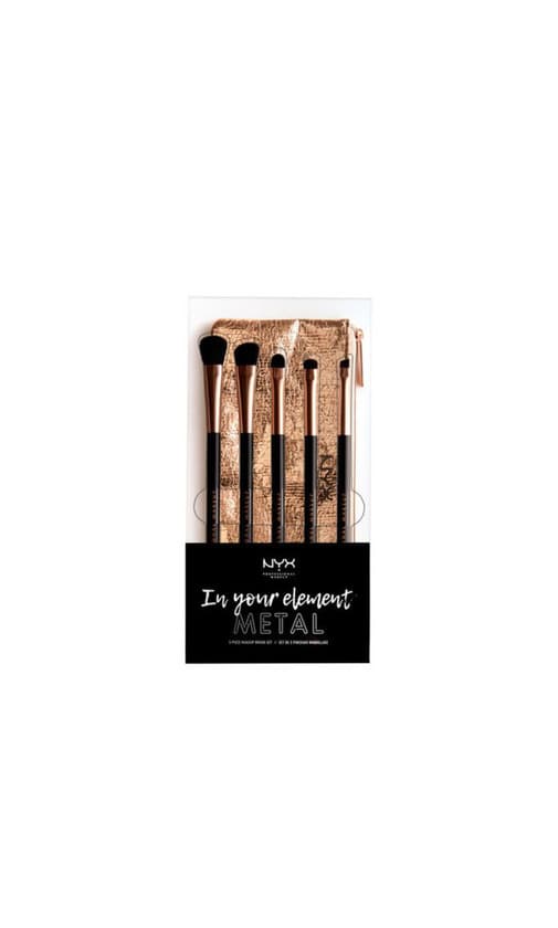 Beauty Set de brochas para ojos Element Metallics, de NYX