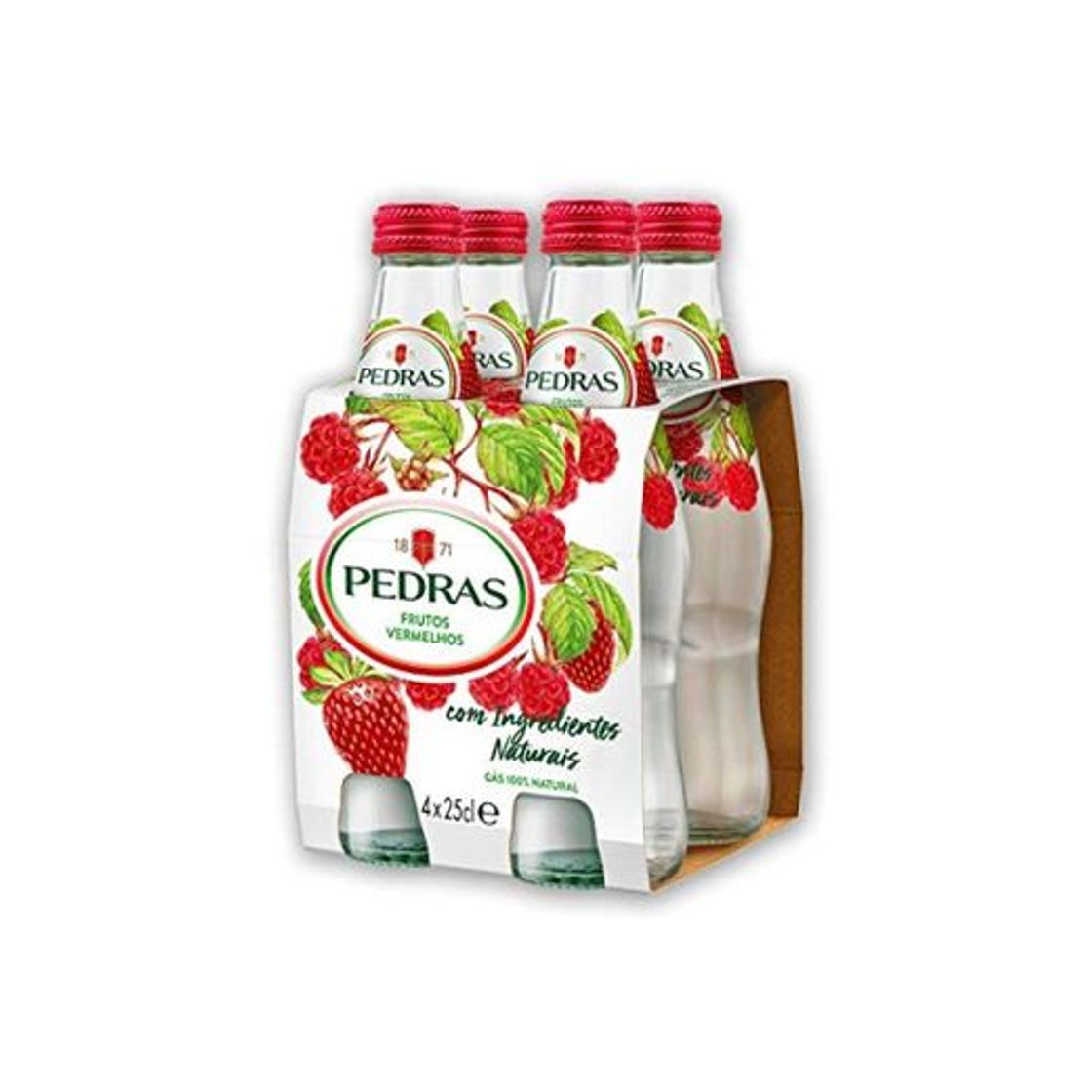 Product Agua Mineral con Gas sabor Frutos Rojos pack 4x25cl