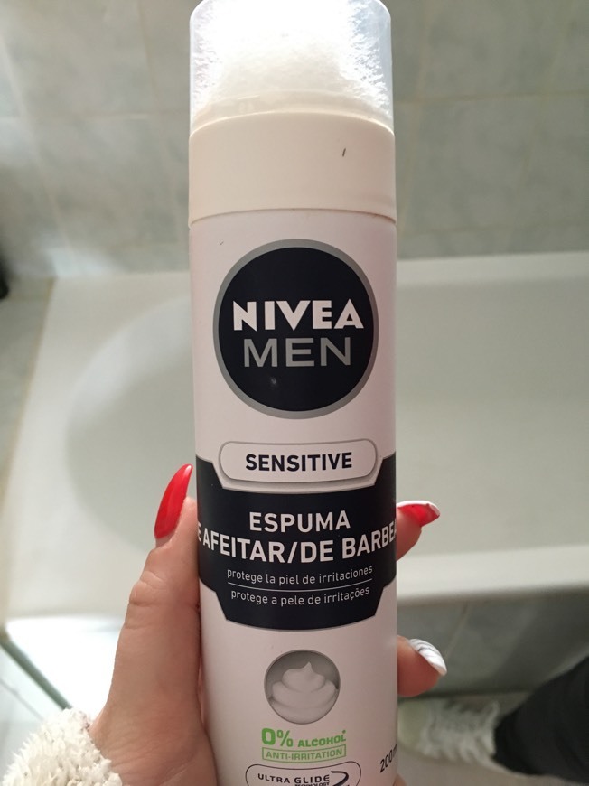 Moda nivea men espuma de barbear sensitive 