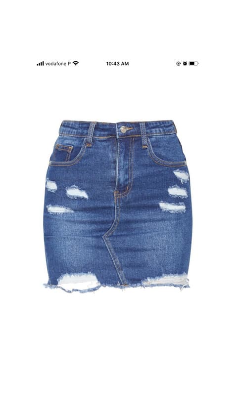 Producto Dark wash denim mini skirt