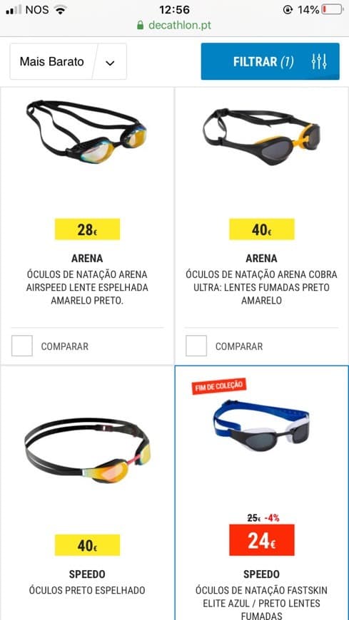 Producto Óculos natação decathlon