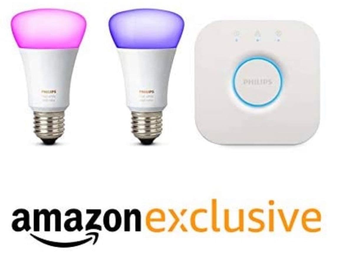 Moda  Philips Hue Kit 2 Bombillas Inteligentes LED E27