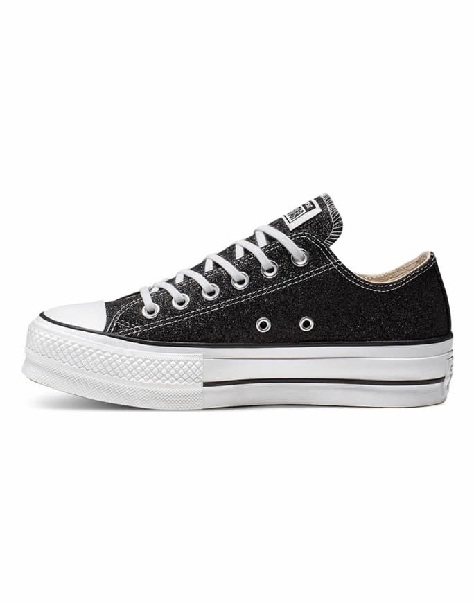 Moda Converse Chuck Taylor - Plataforma, Preto Brilhante