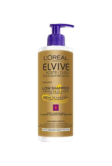 Belleza L'Oreal Paris Elvive Champú Low Shampoo Cabello Rizado