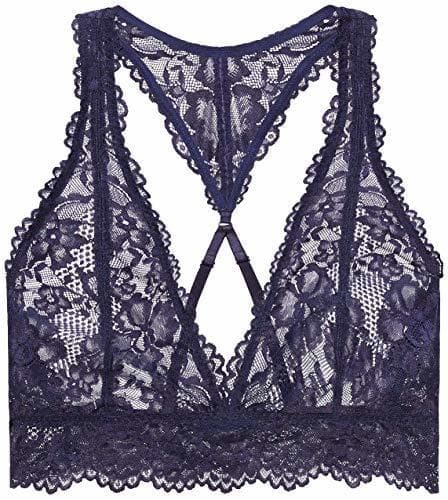 Producto Savage X Fenty Floral Lace Bralette, Sujetador para Mujer, Azul