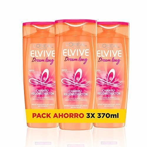 Beauty L'Oreal Paris Elvive Dream Long Champú reconstructor - pack de 3 unidades