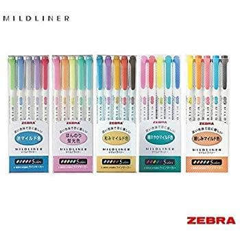 Product Zebra Mildliner - Juego completo de 25 colores