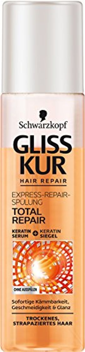 Product Schwarzkopf Gliss Kur Express Repair - Enjuague reparador, 6 unidades