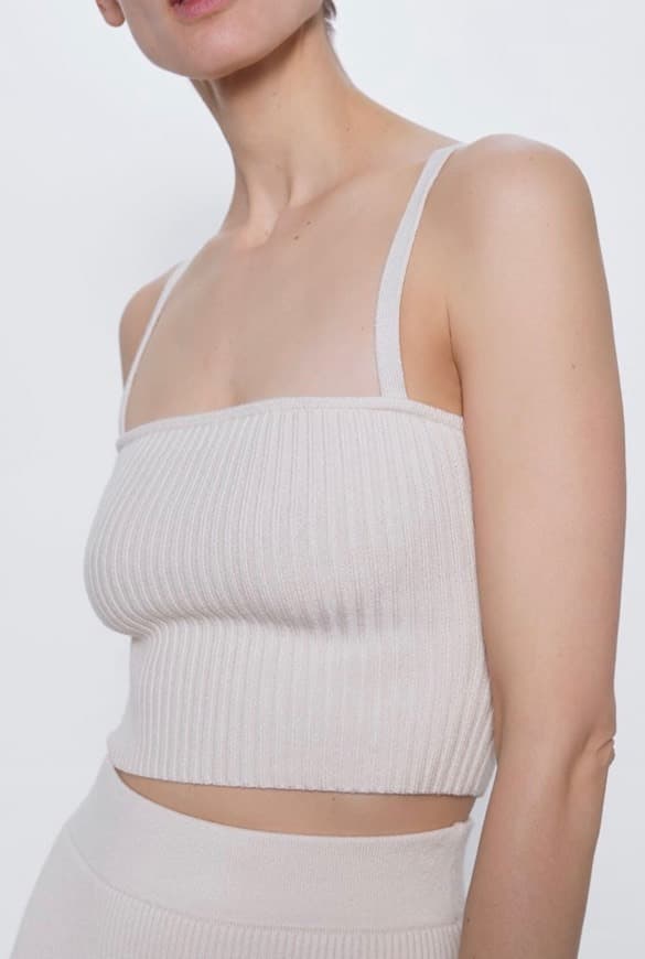 Producto Top Cropped Malha Canelada 