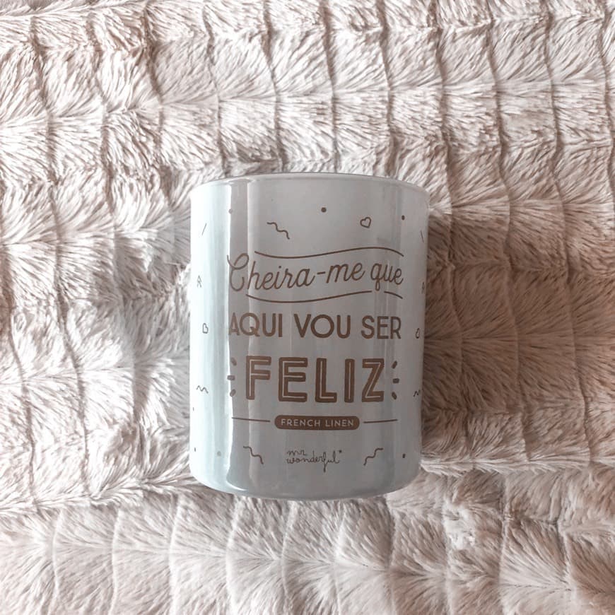 Producto Vela Cheira-me que Aqui Vou Ser Feliz Mr Wonderful