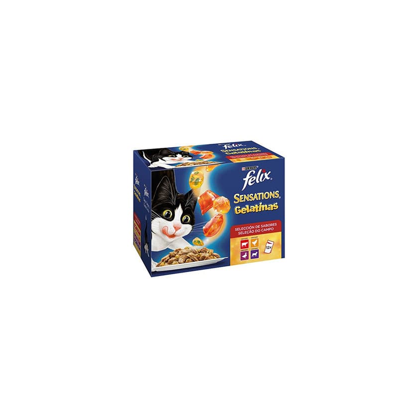 Producto Purina Felix Sensations Gelatinas comida para gatos Selección Surtido de Carnes 6