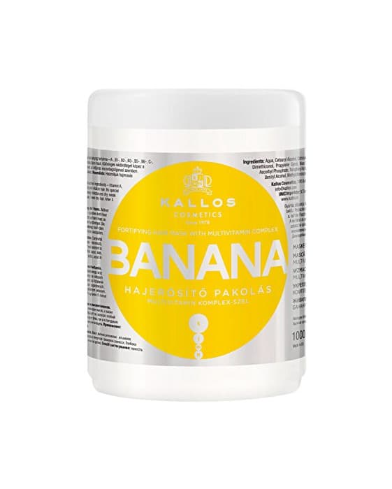 Belleza Kallos Banana - mascarillas para el cabello