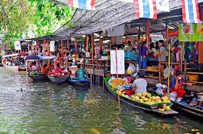 Lugar Floating Market Bangkok Tour