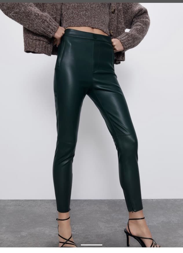 Fashion Leather leggins Zara 