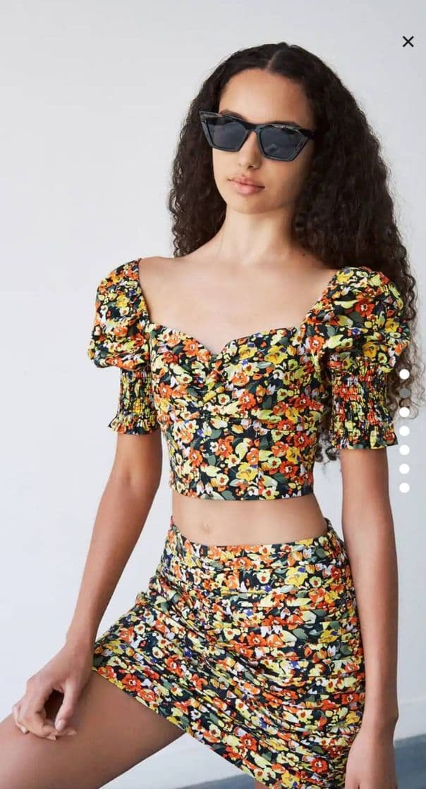 Producto Top com estampado floral