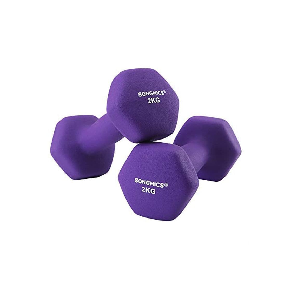 Fitness SONGMICS Women 's Juego de 2 Mancuernas Mancuernas Gimnasia Pesas Vinilo en diseños