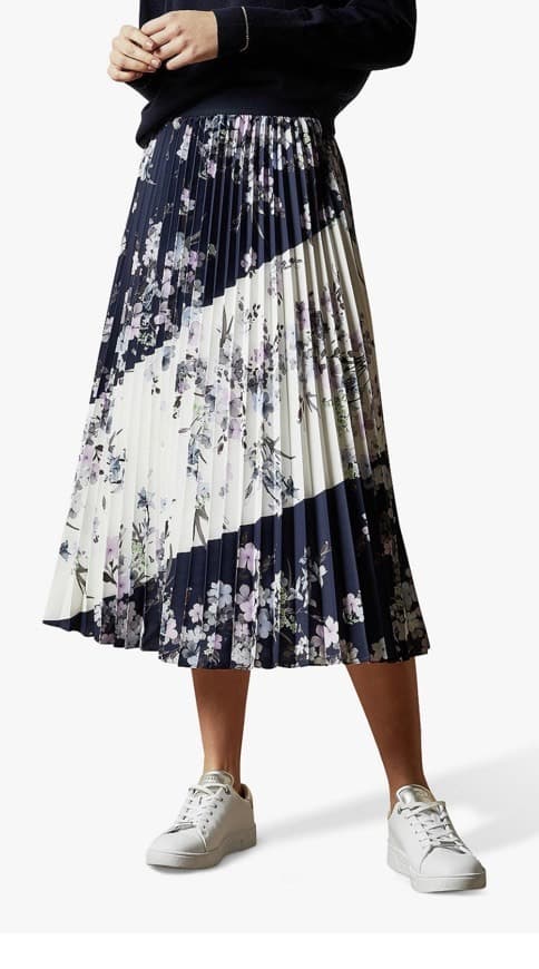 Product Ted Baker Riitta Pergola Printed Pleat Skirt