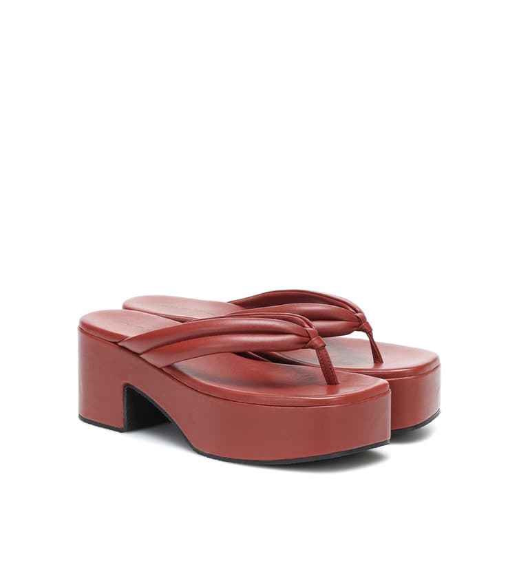 Producto Leather Plataform Sandals 