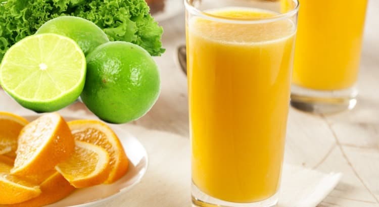 Moda Suco de limão, laranja e alface