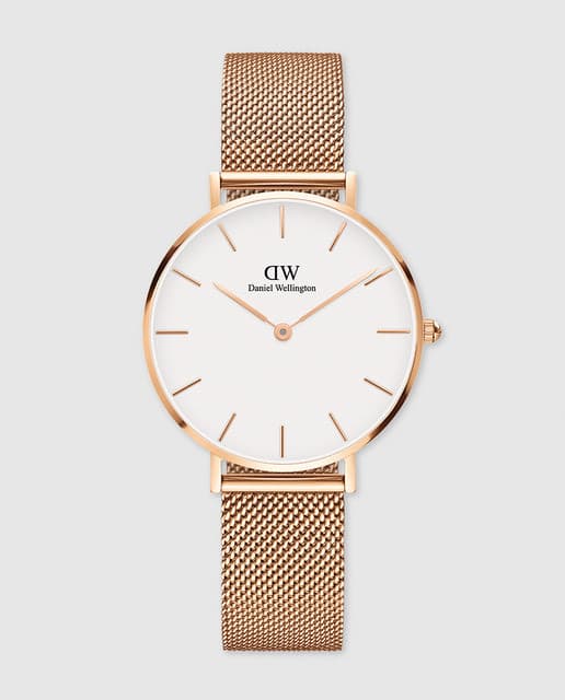 Moda Daniel Wellington Reloj Analógico para Mujer de Cuarzo con Correa en Acero