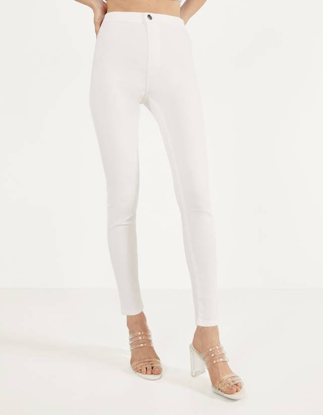 Product Calças jeggins de cintura subida Bershka