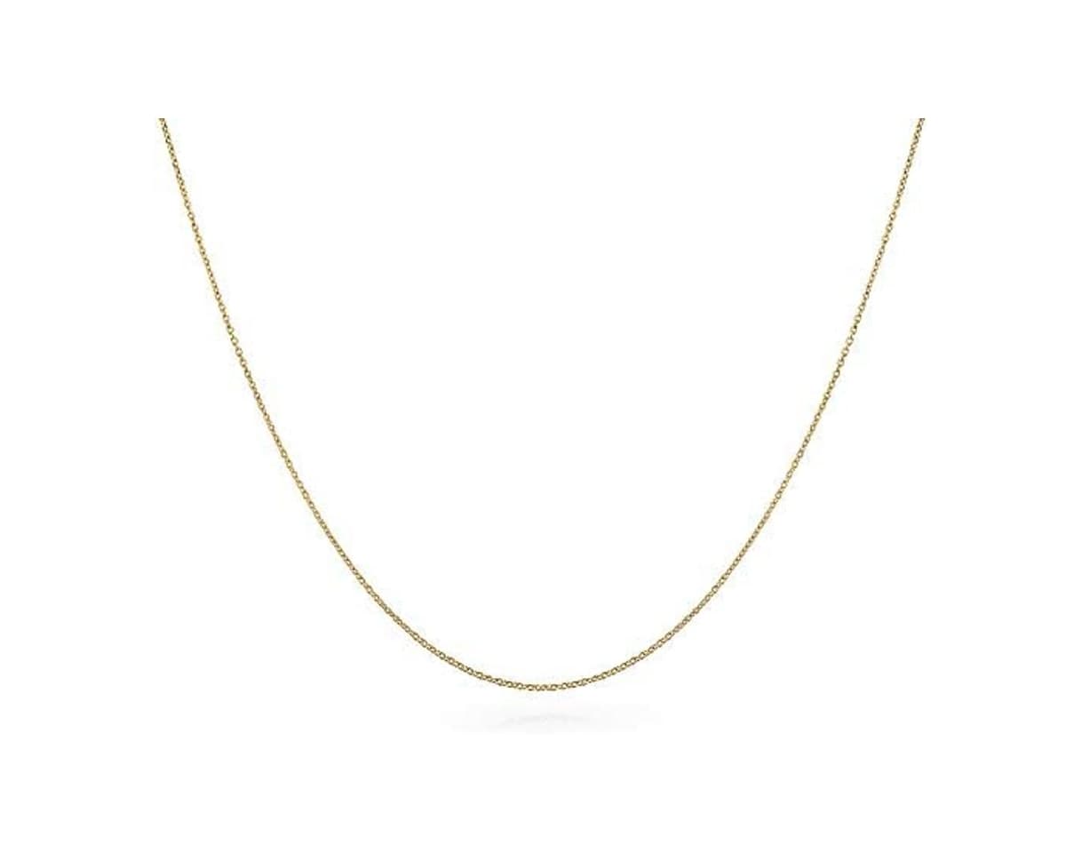 Producto Corte Diamante Collar Cadena Cable 2 Mm Grosor Para Calibre 20 Mujer Chapadooro 14K 925 Plata Esterlina De Italy