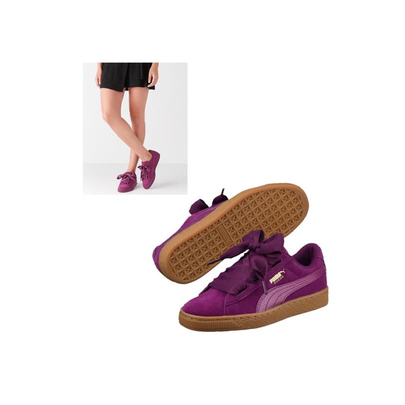 Product puma suede heart purple