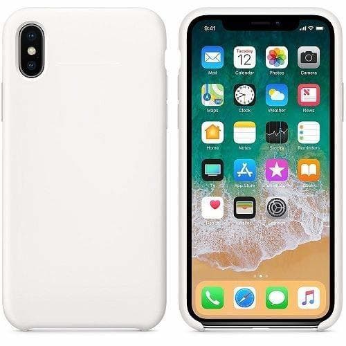 Product CABLEPELADO Funda Silicona iPhone X/XS extura Suave Color Blanco