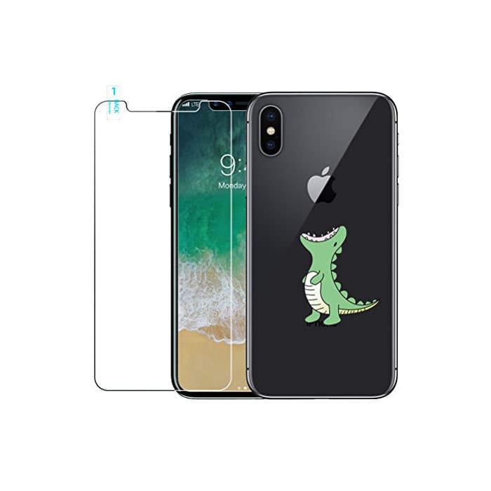 Product Funda iPhone X, Case iPhone 10 con [Protector de Pantalla de Vidrio