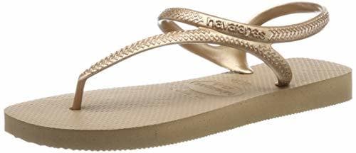 Fashion Havaianas Flash Urban, Sandalias para Mujer, Dorado