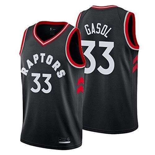 Producto Lalagofe Camiseta Marc Gasol Toronto Raptors Negra,Camiseta Deportiva, Chaleco Transpirable de Secado