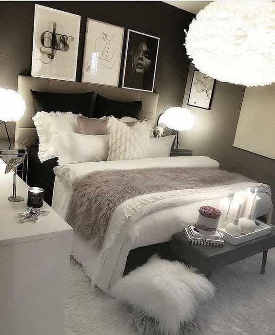 Moda Grey and White Bedroom