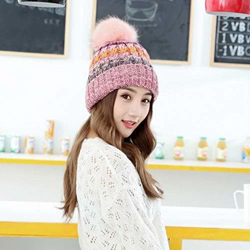 Fashion HI SBM Gorro Pom Pom Grande de Punto