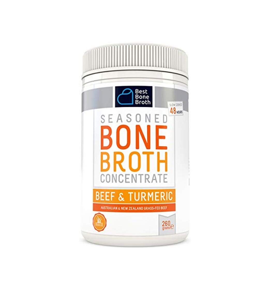 Product Bone Broth Caldo concentrado de hueso bovino con cúrcuma - Rico en