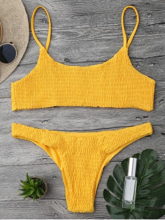 Moda Bikini amarelo