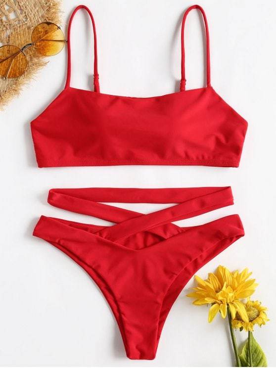 Moda Bikini vermelho 