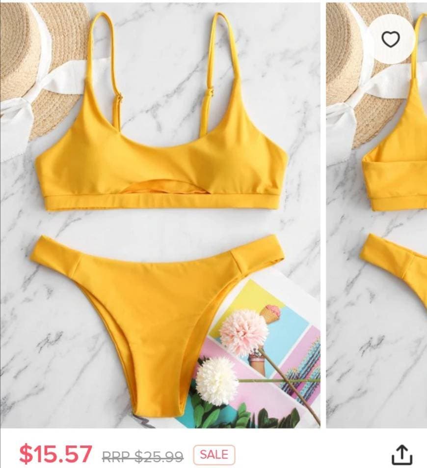 Moda Bikini amarelo