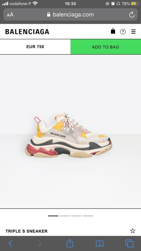 Product TRIPLE S SNEAKER