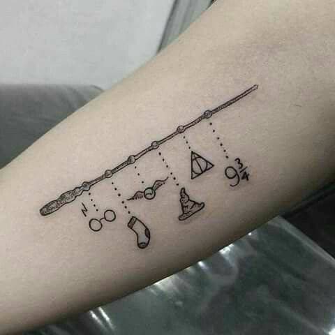 Moda Tatuagem Harry Potter 